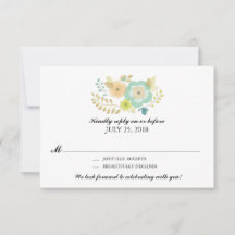 Sheer Summer Flowers | Bruiloft RSVP