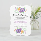 Sheer Summer Flowers | Koppels douche Kaart (Staand voorkant)