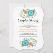 Sheer Summer Flowers | Koppels douche Kaart (Voorkant)