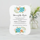 Sheer Summer Flowers | VRIJGEZELLENFEEST Kaart (Staand voorkant)