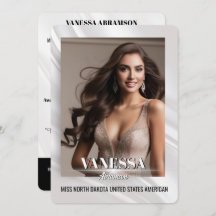 Sheer Sunburst Pageant Autograph Card