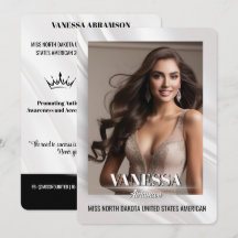 Sheer Sunburst Pageant Handtekeningkaart