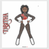 Sheer White Spark  Dancer #1 Sticker (Vel)
