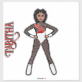 Sheer White Spark  Dancer #2 Sticker (Vel)