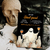 Sheet-Faced Ghosts Cocktails Volwassen Halloween P Kaart