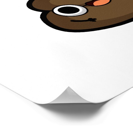 Sheet Happens Grappige Papieren Pun Poster (Hoek)