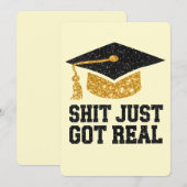 Sheet heeft pas echt grappig Afstuderen Afstuderen Kaart (Voorkant / Achterkant)