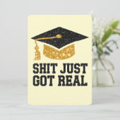 Sheet heeft pas echt grappig Afstuderen Afstuderen Kaart (Staand voorkant)