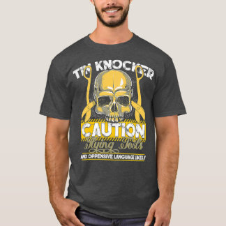 Sheet Metal Worker Gifts Funny Tin Knocker Flying T-shirt