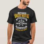 Sheet Metal Worker Remoe Ik blijf thuis T-shirt (Voorkant)