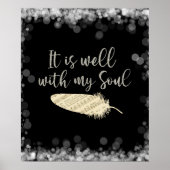 Sheet Music Feather met It is Good with my Soul Poster (Voorkant)