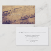 Sheet Music Grunge Teacher Musician Player Afsprakenkaartje (Voorkant / Achterkant)