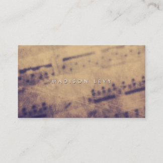 Sheet Music Grunge Teacher Musician Player Afsprakenkaartje