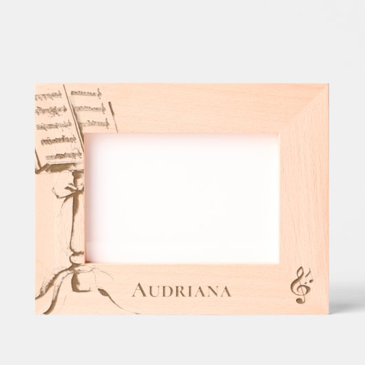 Sheet Music Notes Personalized Gegraveerde Lijstjes (Voorkant)