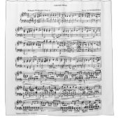 Sheet Music Shower Curtain Douchegordijn (Voorkant)