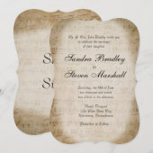 Sheet Music Wedding Uitnodiging (Voorkant / Achterkant)