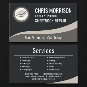 Sheetrock Reparatie Professional Visitekaartje