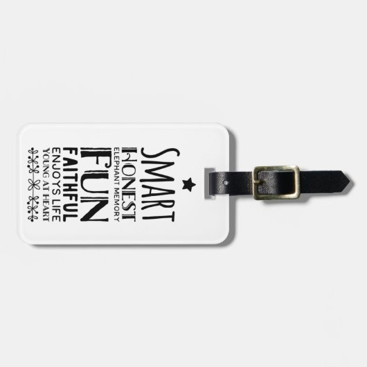 Sheffey Acronym met Star Bagagelabel (Voorkant horizontaal)