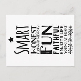 Sheffey Acronym met Star Briefkaart