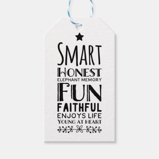 Sheffey Acronym met Star Cadeaulabel (Voorkant)