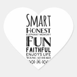 Sheffey Acronym met Star Hart Sticker