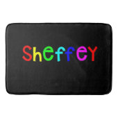 Sheffey Bold Rainbow Fonts Badmat (Voorkant)