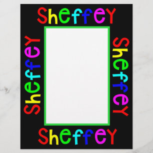 Sheffey Bold Rainbow Fonts Briefhoofd