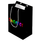 Sheffey Bold Rainbow Fonts Medium Cadeauzakje (Voorkant Gekanteld)