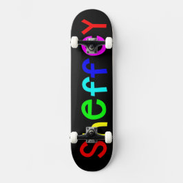 Sheffey Bold Rainbow Fonts Schaats Board Skateboard
