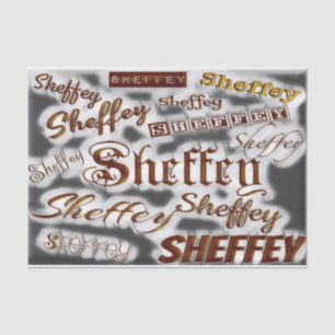 Sheffey Fonts - Bronze en Gray Tissuepapier