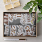 Sheffey Fonts - Bronze en Gray Tissuepapier (Geschenk)