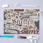 Sheffey Fonts - Bronze en Gray Tissuepapier (Craft)