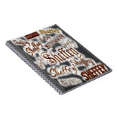 Sheffey Fonts Grey and Bronze - 9669 Notitieboek (Rechterzijde)