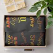 Sheffey Fonts - Oranje, rood en geel Tissuepapier (Geschenk)
