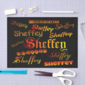 Sheffey Fonts - Oranje, rood en geel Tissuepapier (Craft)