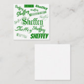 Sheffey Green Fonts - 9568 Notitiekaartje (Voorkant / Achterkant)