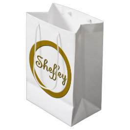 Sheffey Monogram in Gold Medium Cadeauzakje