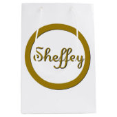 Sheffey Monogram in Gold Medium Cadeauzakje (Voorkant)