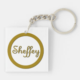 Sheffey Monogram in Gold Sleutelhanger