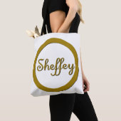 Sheffey Monogram in Gold Tote Bag (Dichtbij)