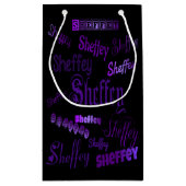 Sheffey Paarse Fonts Klein Cadeauzakje (Achterkant)