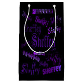 Sheffey Paarse Fonts Klein Cadeauzakje (Voorkant)