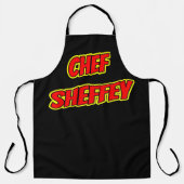 Sheffey Red Comic Fonts Schort (Voorkant)