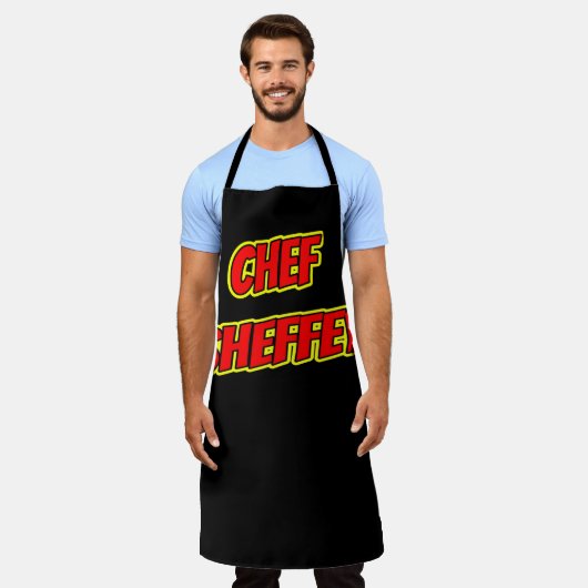 Sheffey Red Comic Fonts Schort (Gedragen)