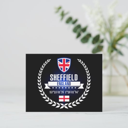 Sheffield Briefkaart (Staand voorkant)