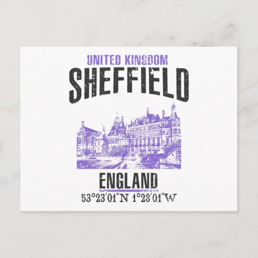 Sheffield Briefkaart (Voorkant)