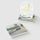 Sheffield Carpark Stenen Onderzetter (Zijkant)