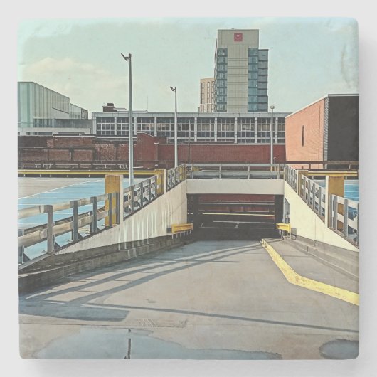 Sheffield Carpark Stenen Onderzetter (Voorkant)