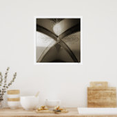 Sheffield Cathedral vaults Poster (Keuken)
