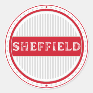 Sheffield City Pride Embleem – Engelse identiteit Ronde Sticker